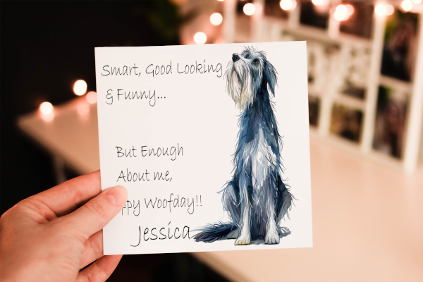 Shaggy Dog birthday card